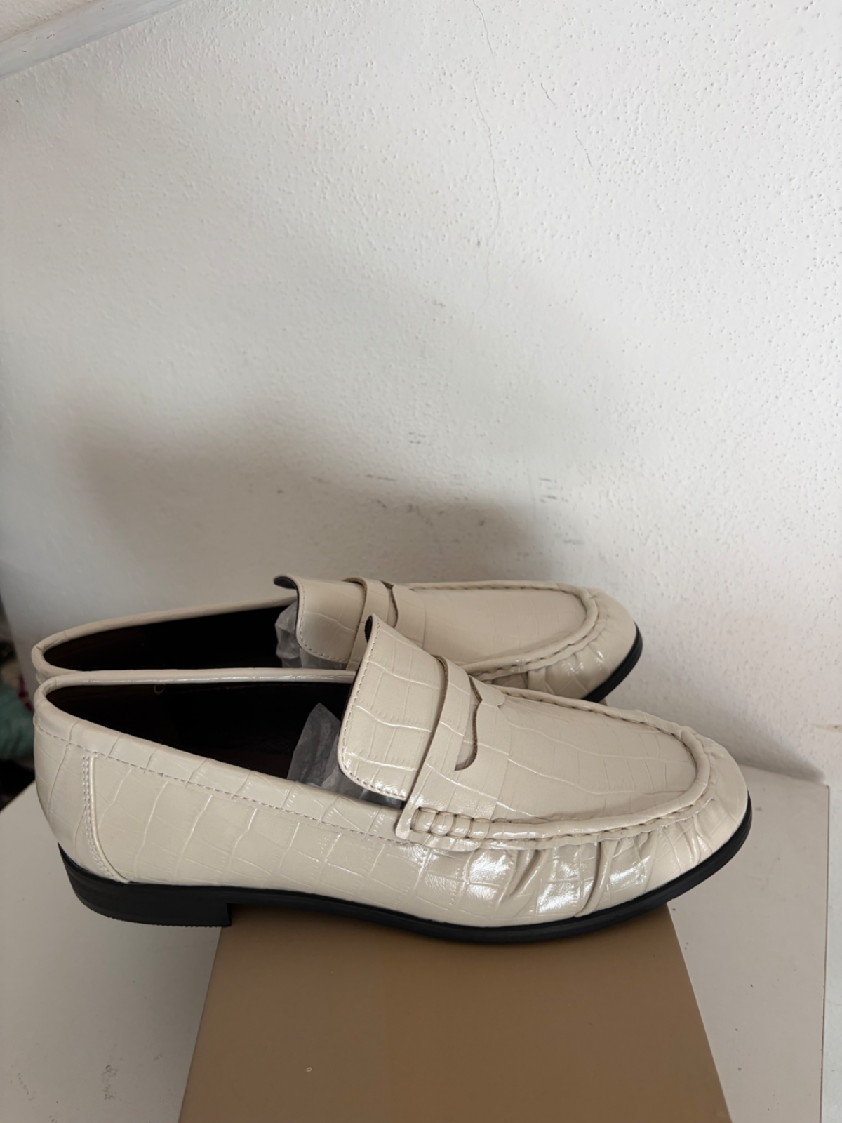 Mocassino donna beige tg 40 nuovo 4
