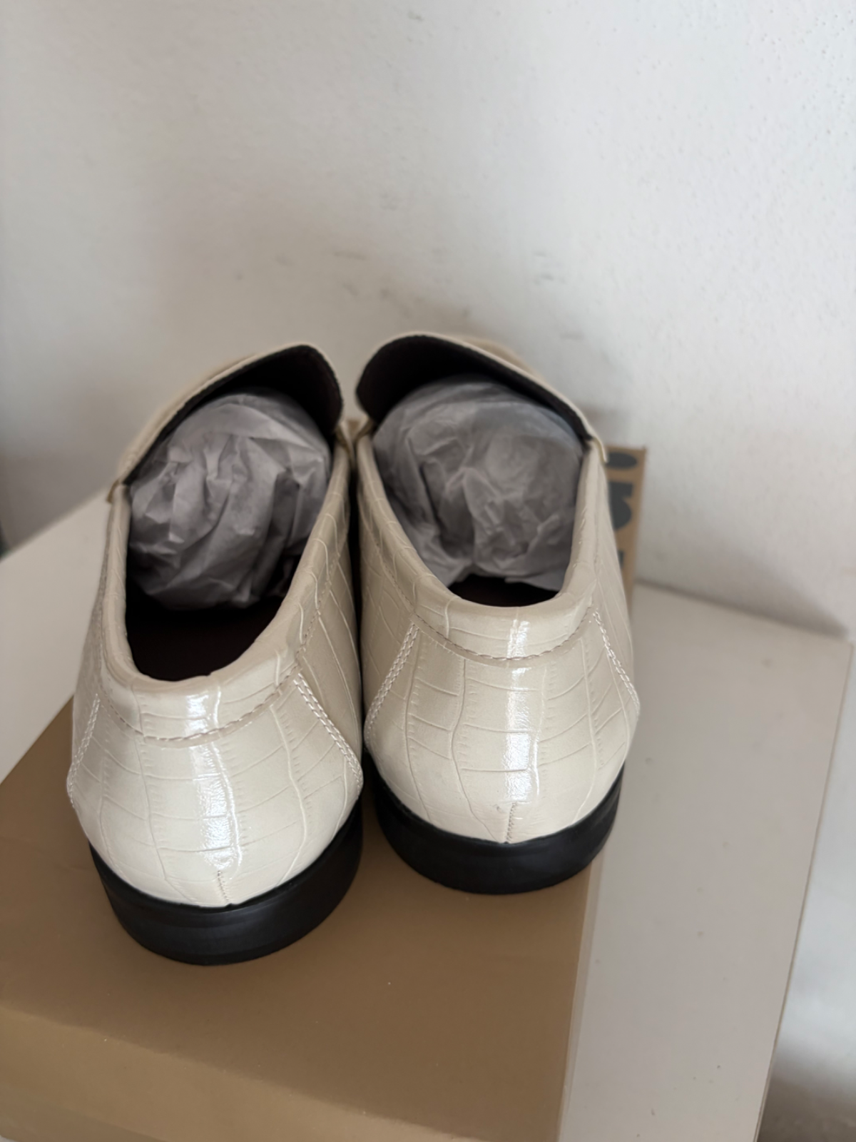 Mocassino donna beige tg 41 nuovo 4