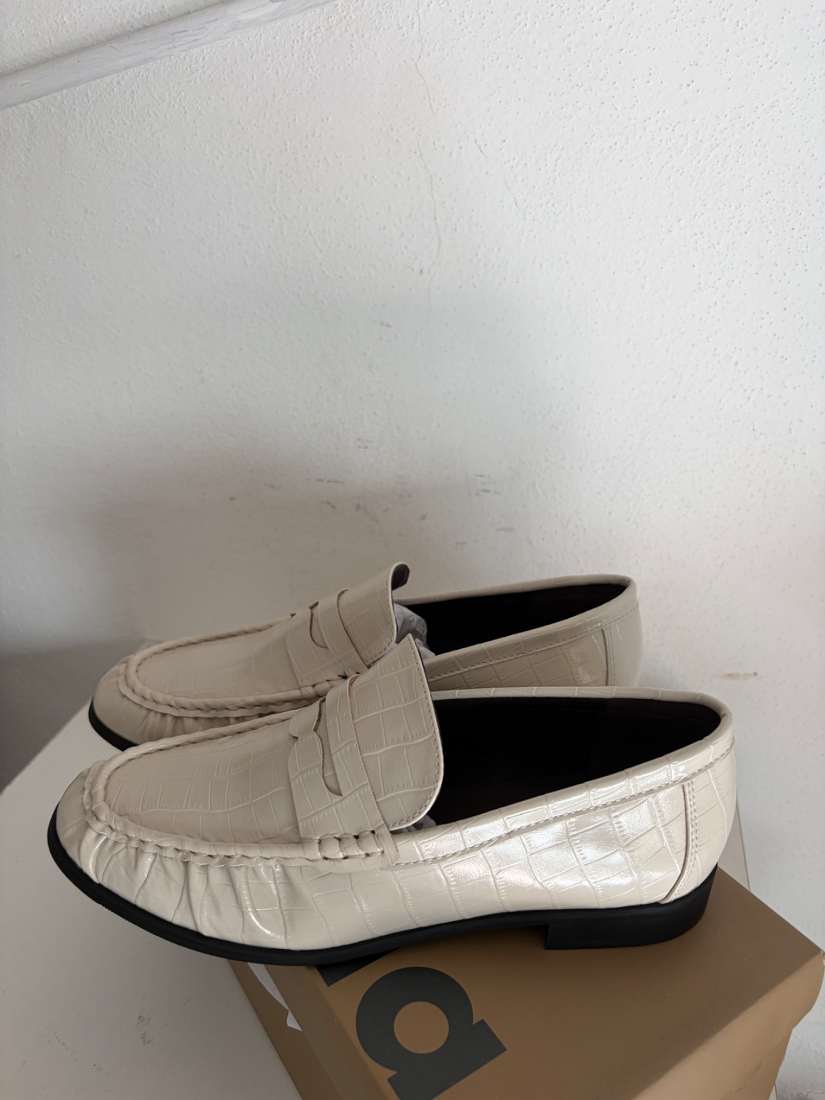 Mocassino donna beige tg 39 nuovo 1