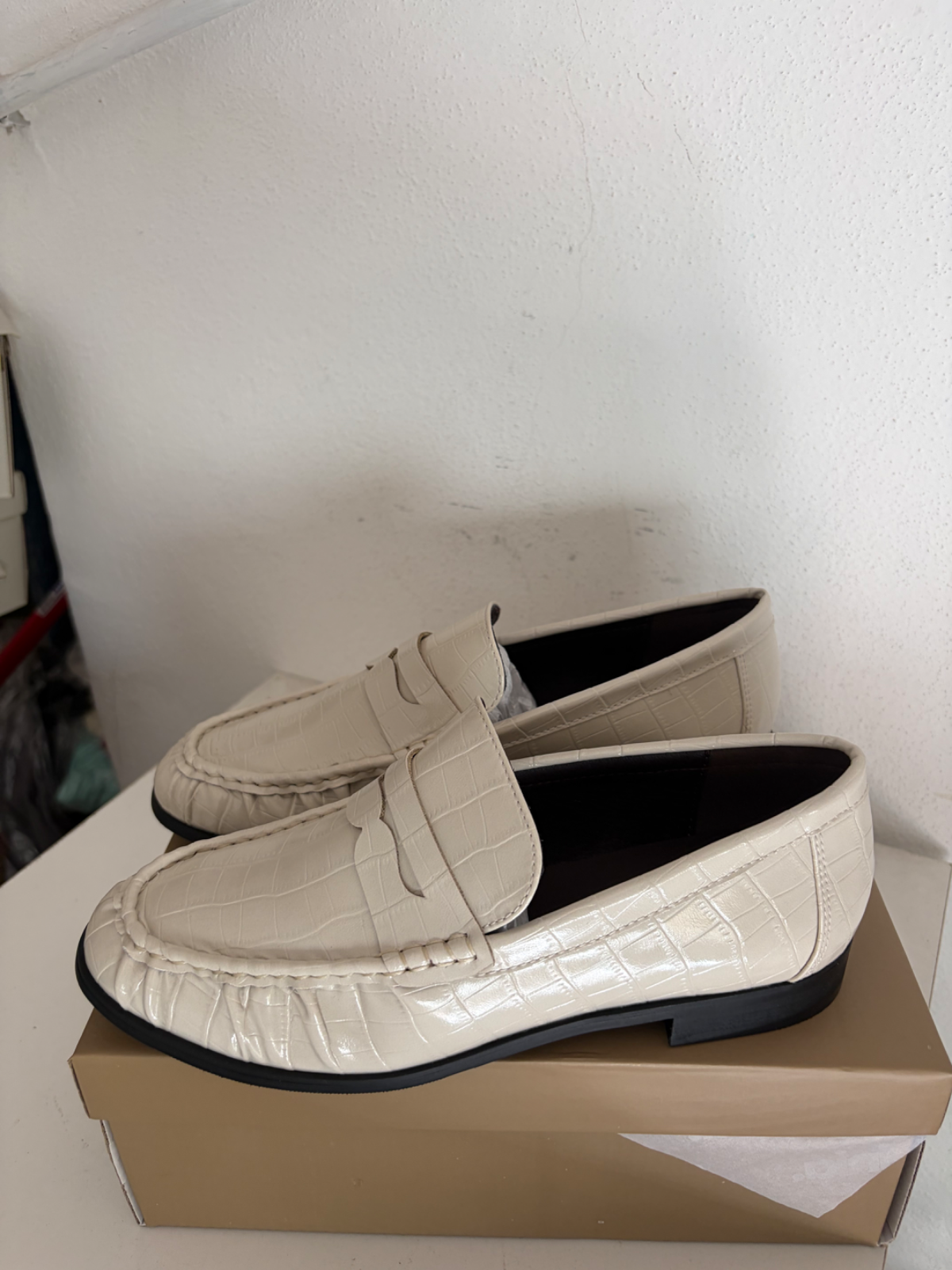 Mocassino donna beige tg 38 nuovo 1