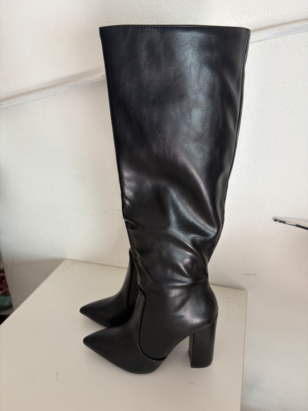Stivali donna Nero tg 37 con zip nuovo 1