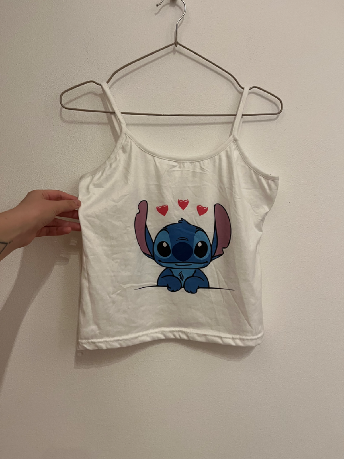 Stitch fehér trikó S 36 1