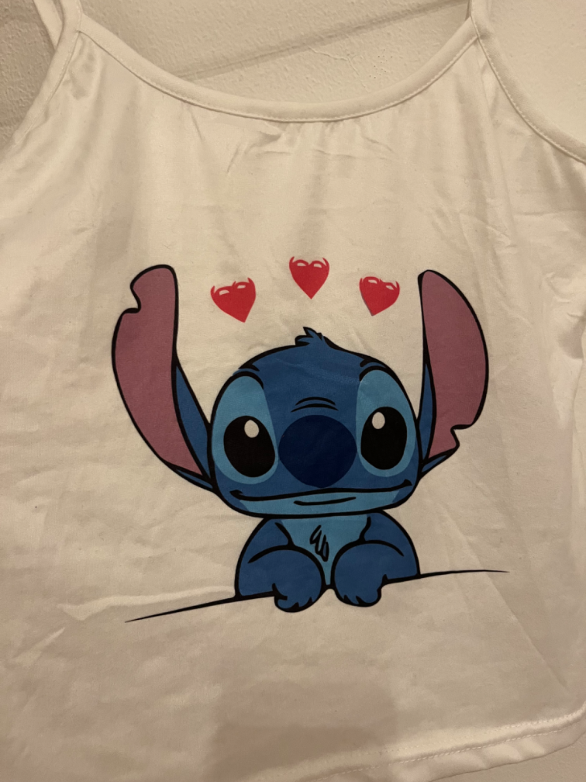 Stitch fehér trikó S 36 2