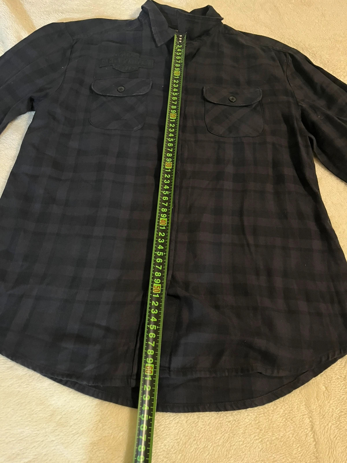 Harley-Davidson Women's Applique Plaid Flannel Relaxed Fit Shirt 3