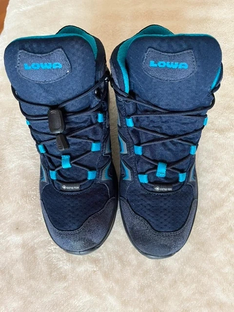 LOWA Innox Evo GTX QC Junior Shoes Kids - navy/turquoise 1