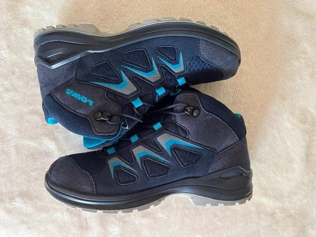 LOWA Innox Evo GTX QC Junior Shoes Kids - navy/turquoise 2