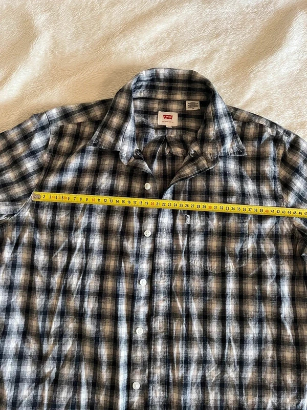 Levi's Men's Black and White Shirt 4
