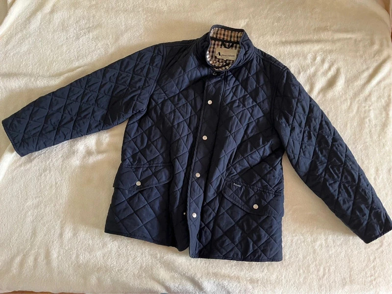 Aquascutum London Navy Quilted Jacket 1