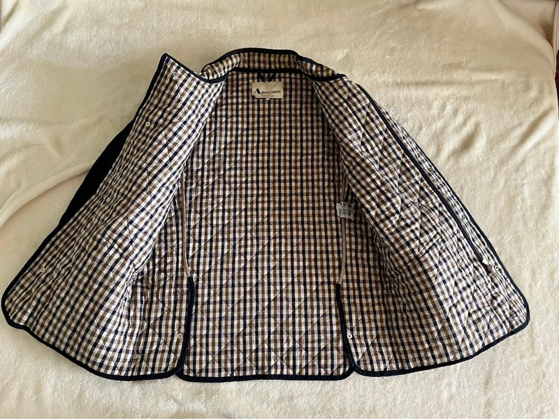 Aquascutum London Navy Quilted Jacket 3