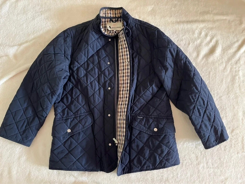 Aquascutum London Navy Quilted Jacket 2