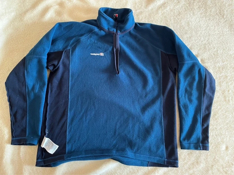 Berghaus Men's Marine Blue Fleece Quarter Zip Pullover 1