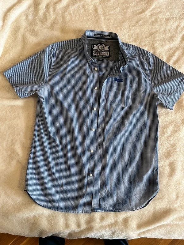 Superdry short sleeve shirt blue 1