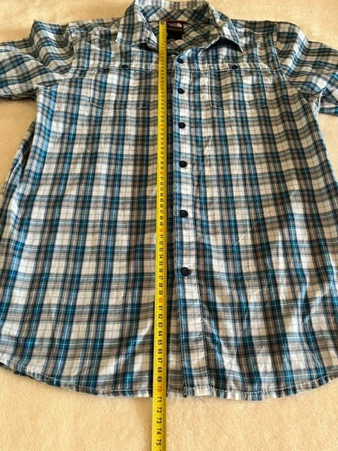 The North Face Mens Plaid Button Up Short Sleeve Shirt 2