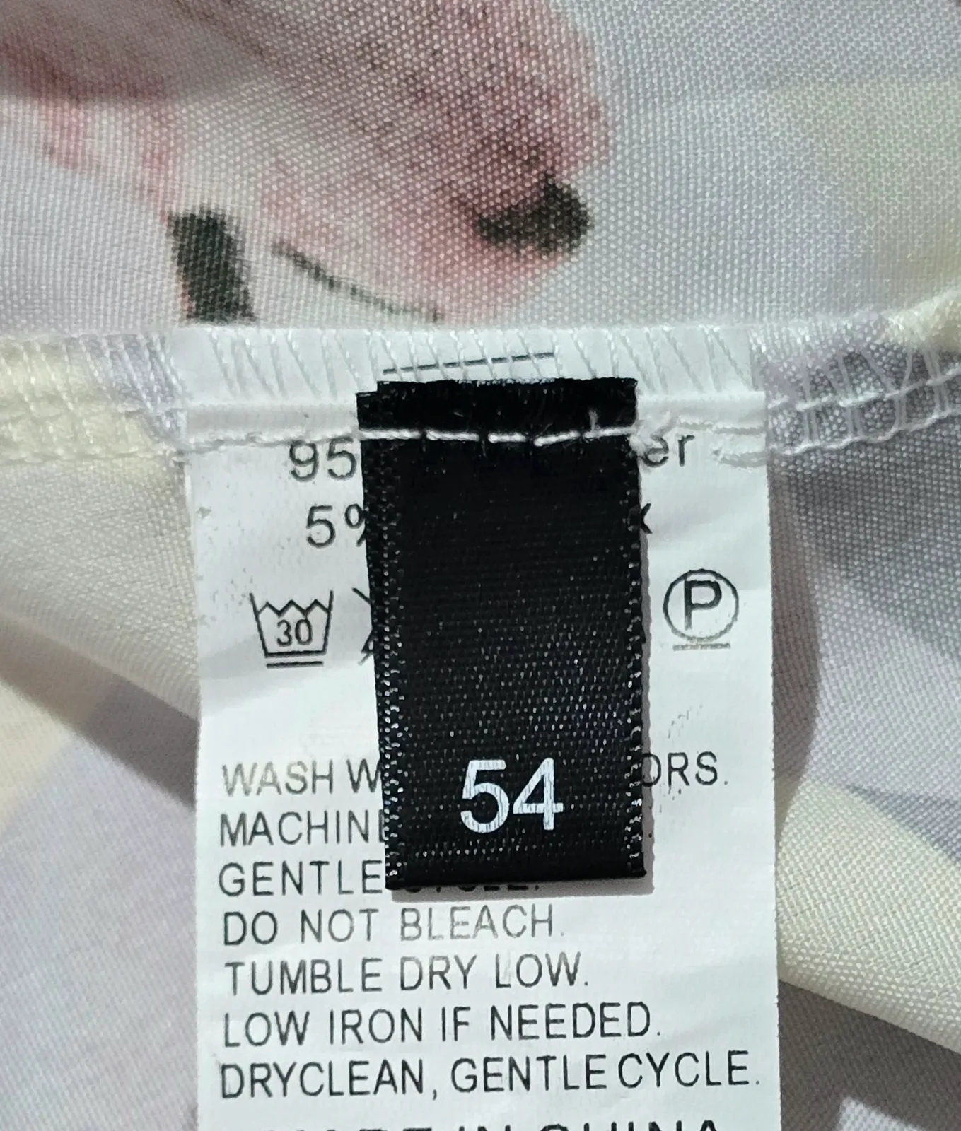 Camisa de manga larga floral T. 54 4