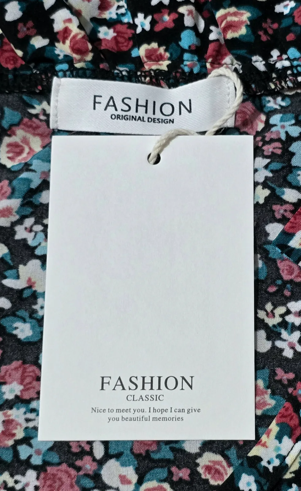Blusa negra floral manga larga T.52 3