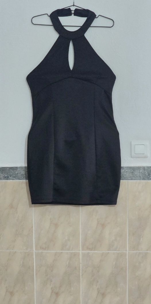 Vestido negro cuello halter talla 42 1