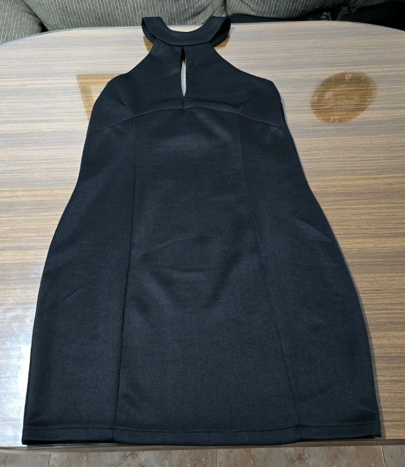 Vestido negro cuello halter talla 42 2