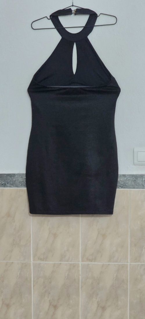 Vestido negro cuello halter talla 42 4
