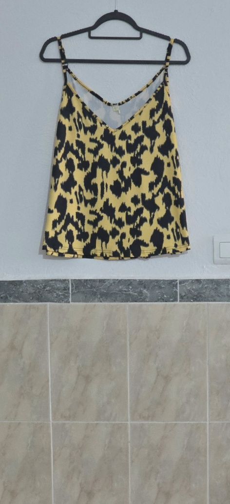 Top tirantes amarillo mostaza/Negro T.XXL 4