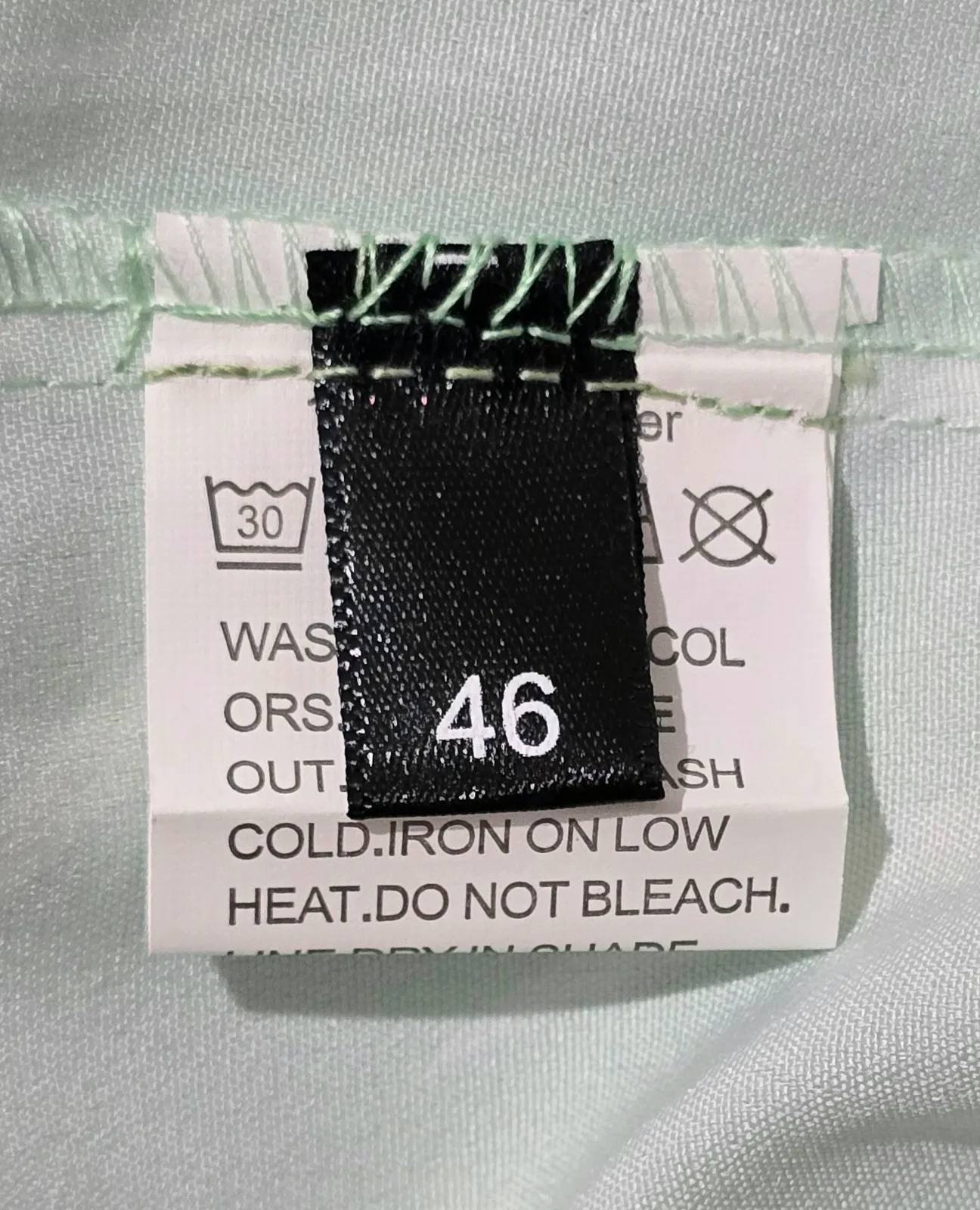 Blusa Talla 46 Verde Menta Estampado Ondas 4