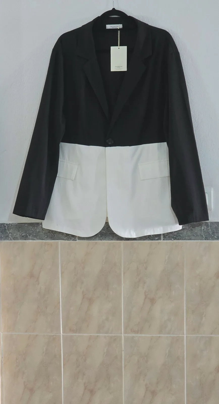 Blazer Talla 48 Bicolor Negro/Blanco 1