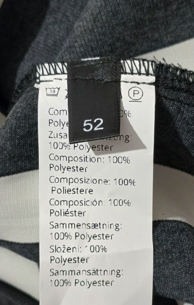 Camisa Talla 52 de manga larga beige y negra 3