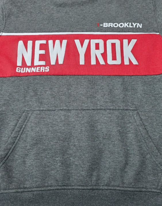 Sudadera con capucha estilo vintage Y2K gris XL 4