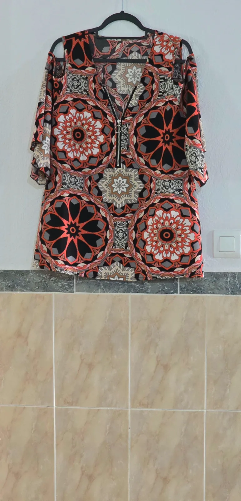 Blusa hombros descubiertos boho mandala 1