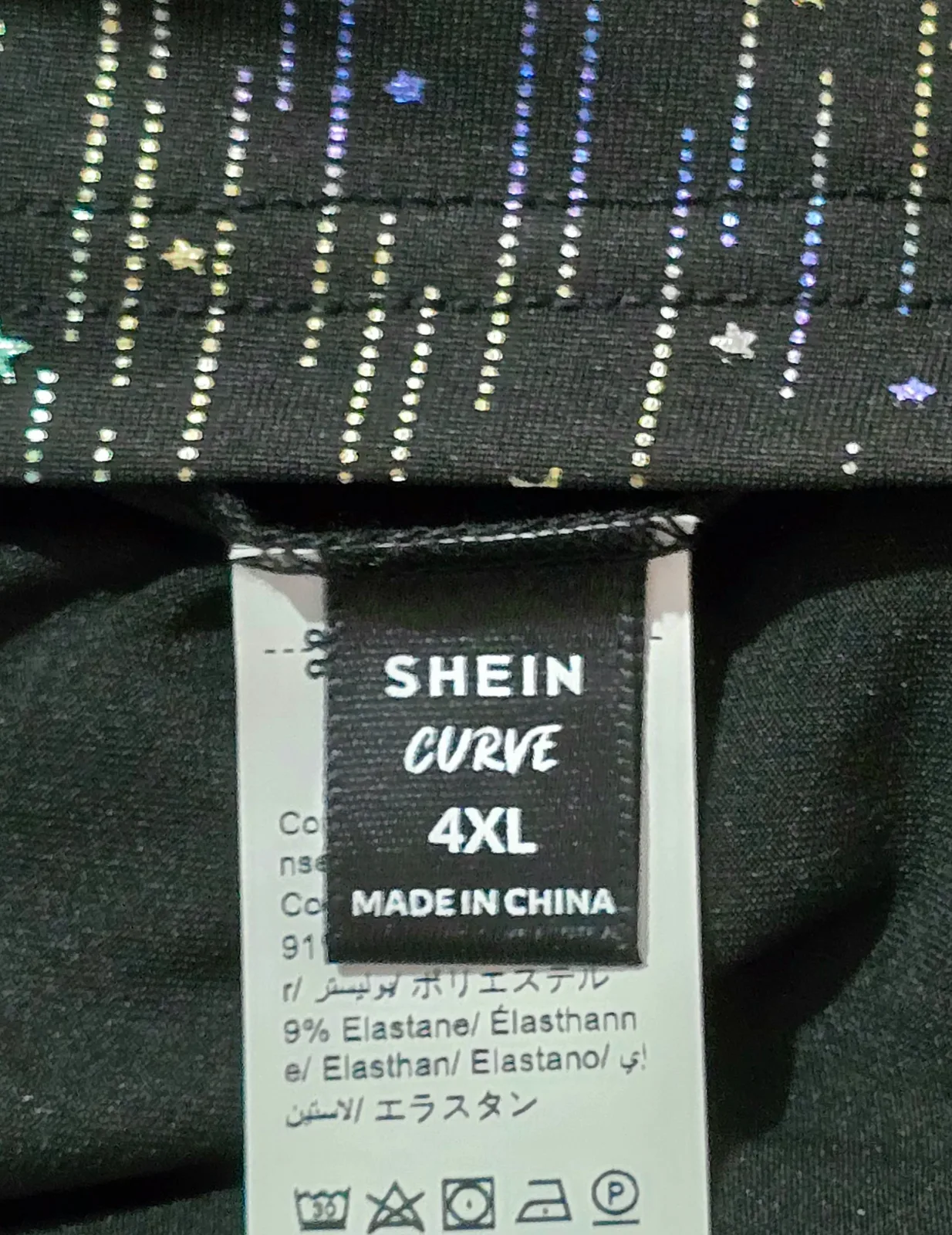 Camiseta brillos manga larga gasa semitransparente 4