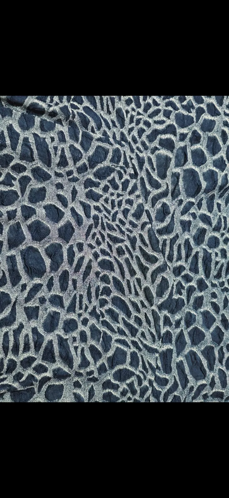 Falda azul Talla 52 estampado abstracto 4