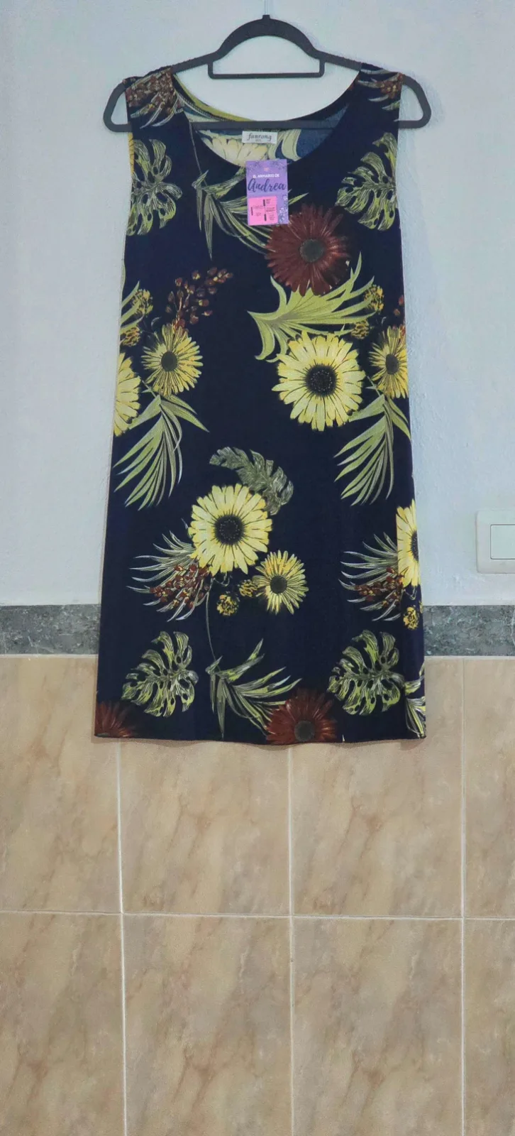 Vestido estampado floral M/L Y2K 1