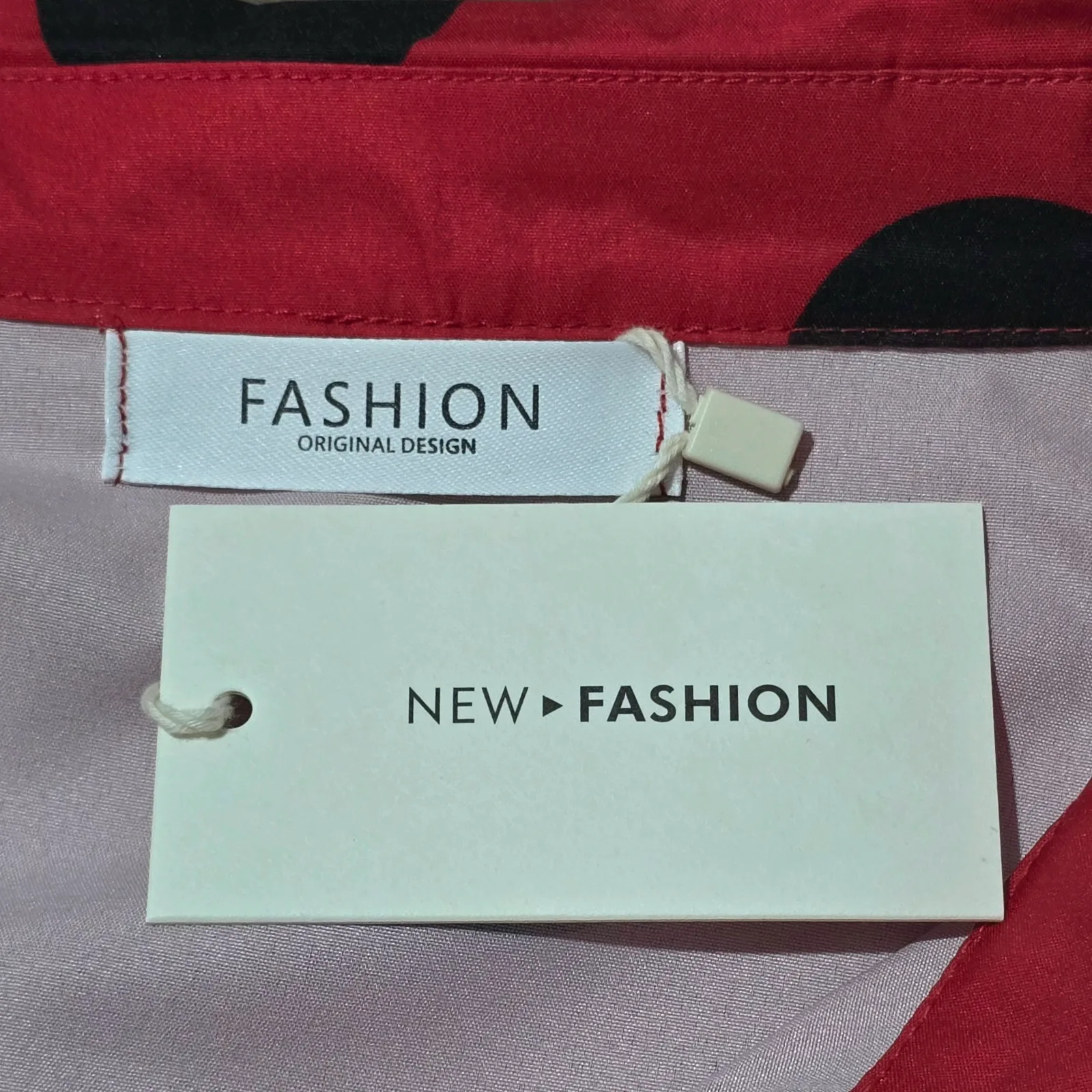 Camisa Talla 52 roja y negra lunares 3