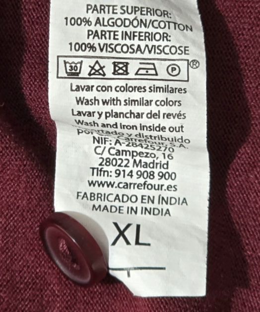 Blusa Talla XL sin mangas bordada Tex 3