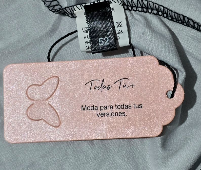 Camiseta manga corta boho floral Todas Tú+ Talla 52 // T-shirt bohème à fleurs, manches courtes, taille 52 3
