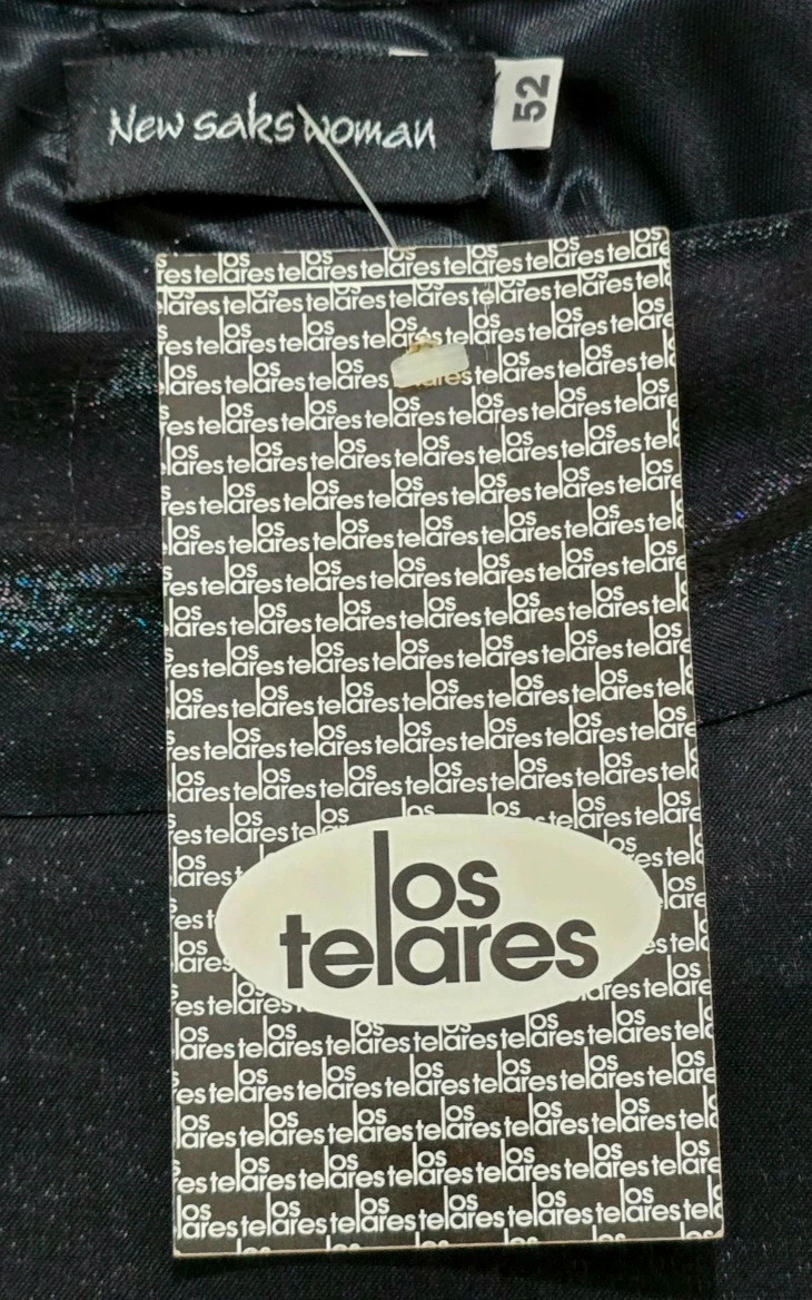 Vestido Satinado Negro Halter Neck Dress New Saks Woman Talla 52-dá menos talla (48) 4
