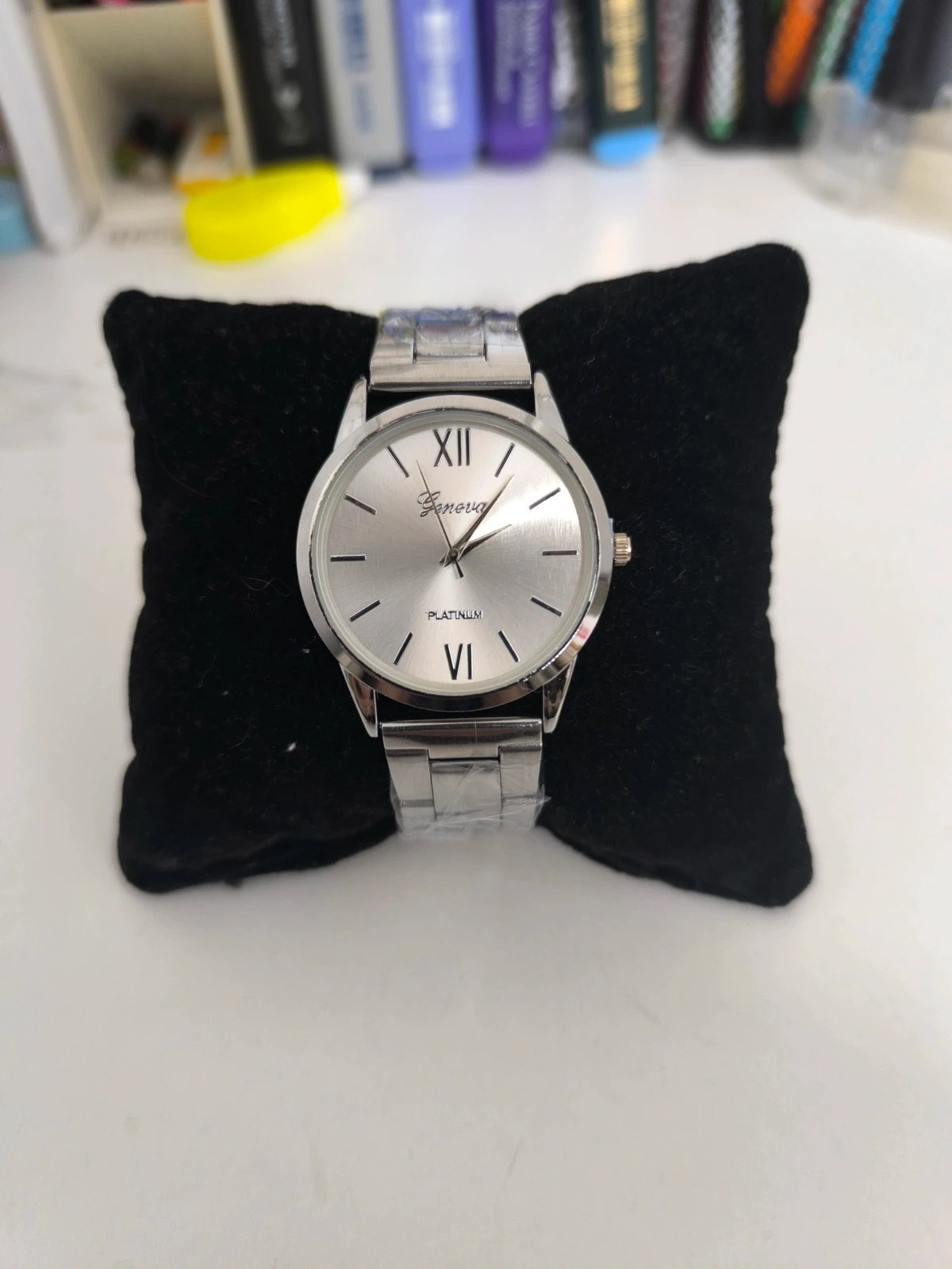 Elegante reloj plateado, esfera 38 mm, NUEVO con precintos ! 3