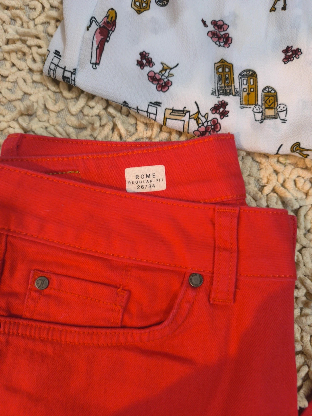 Conjunto pantalón Tommy Hilfiger + blusa Lefties, talla S 4