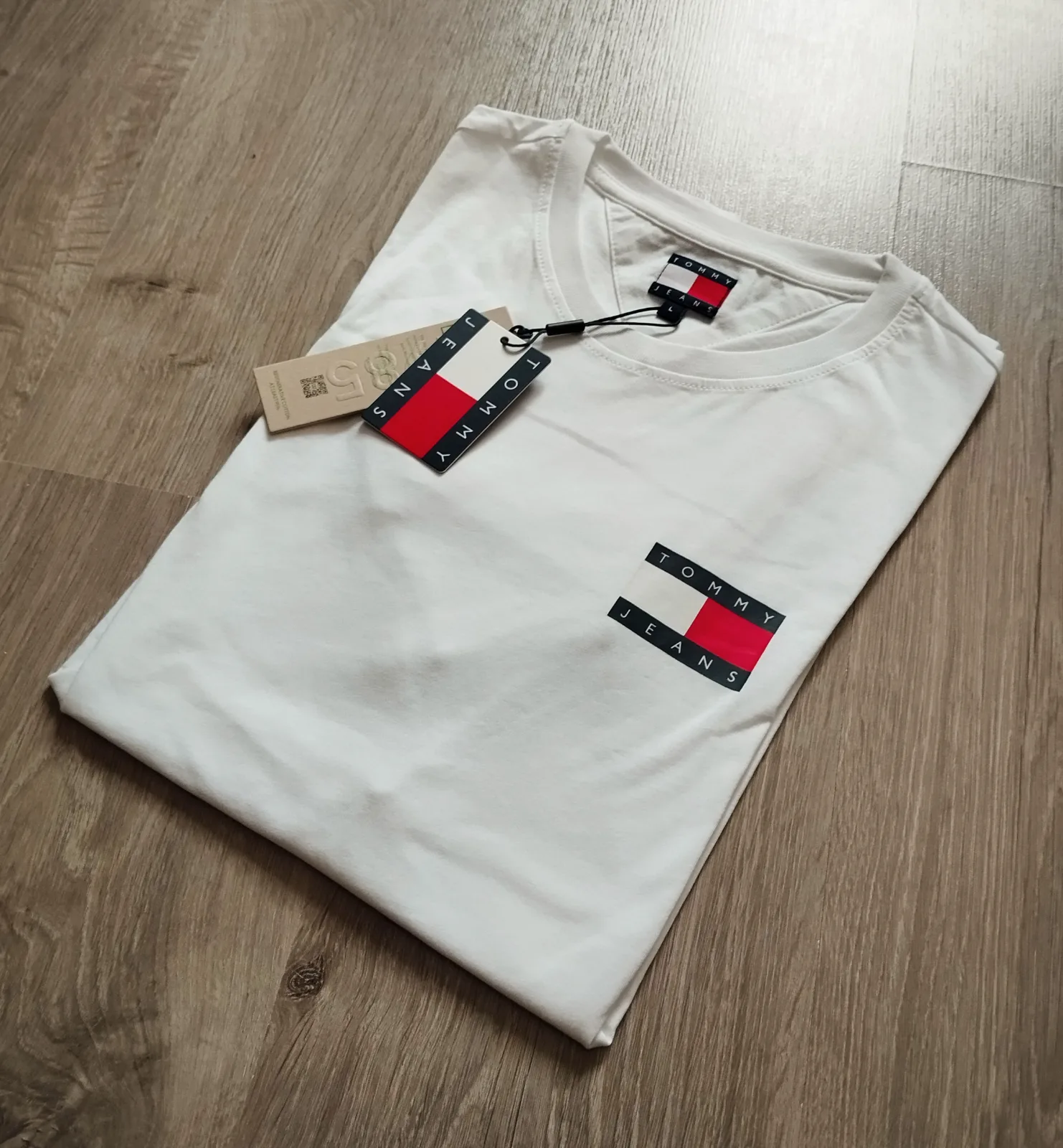 Tommy Jeans men t-shirt white, size L 1