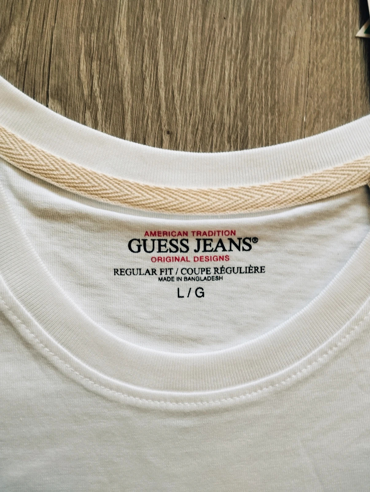 Guess Jeans white t-shirt size L, Regular fit 3