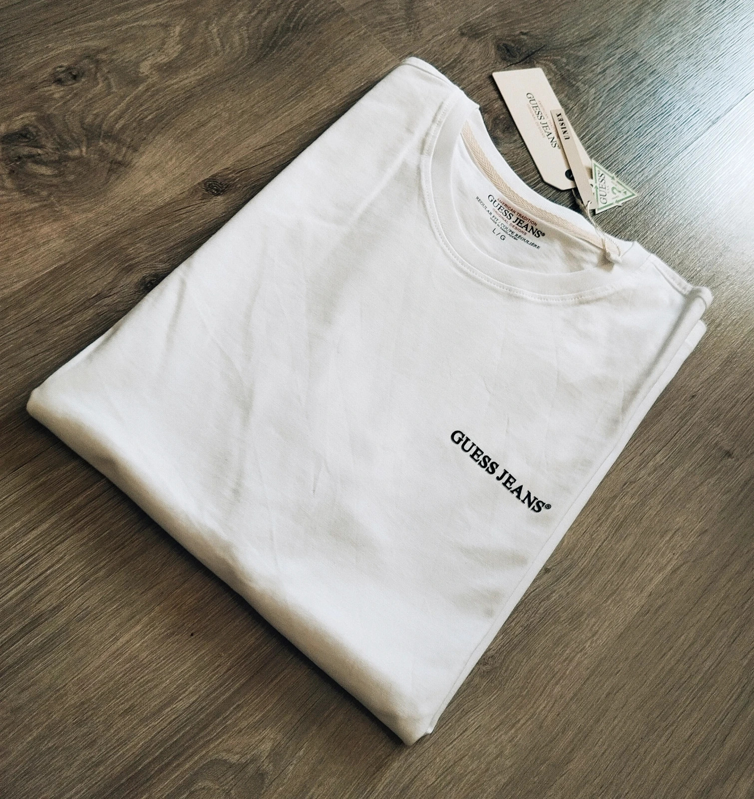 Guess Jeans white t-shirt size L, Regular fit 1