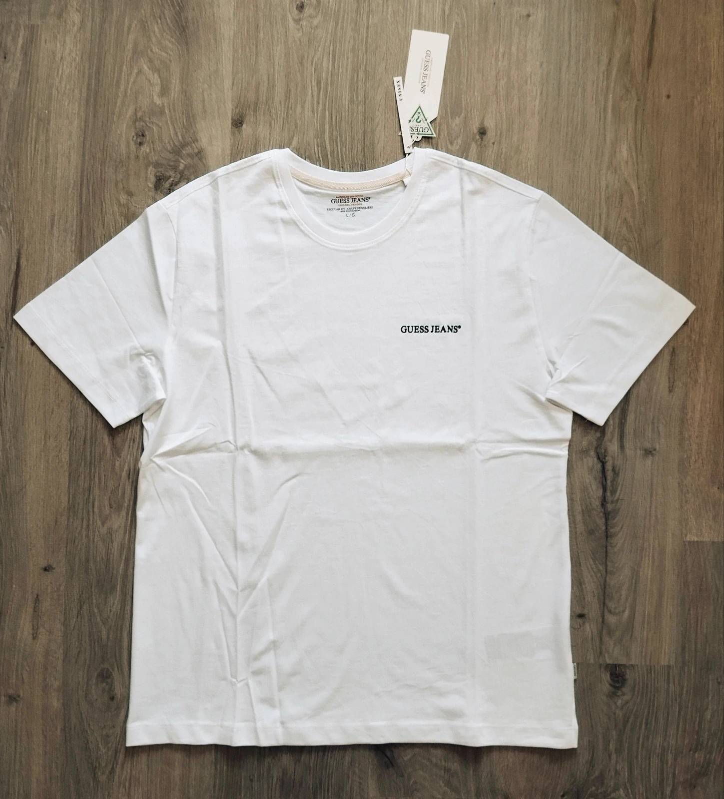 Guess Jeans white t-shirt size L, Regular fit 2