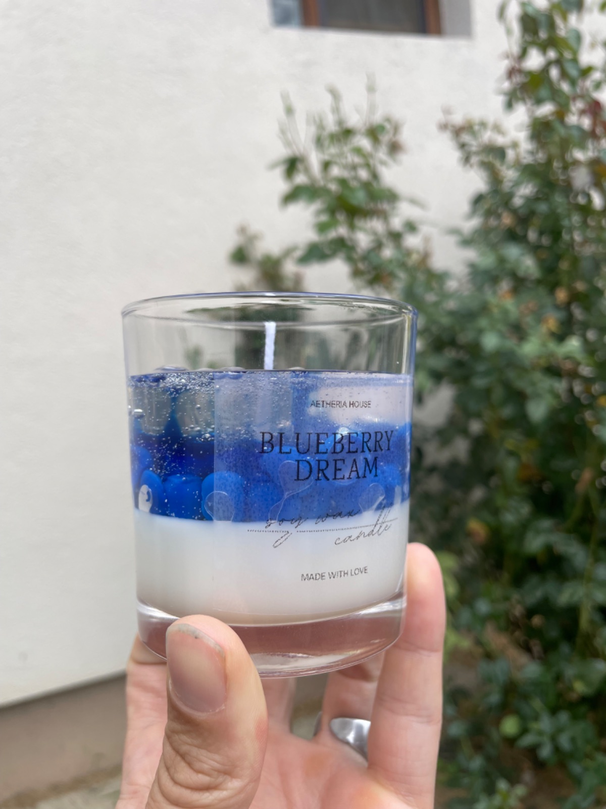 Blueberry Dream desszert szójagyertya 2