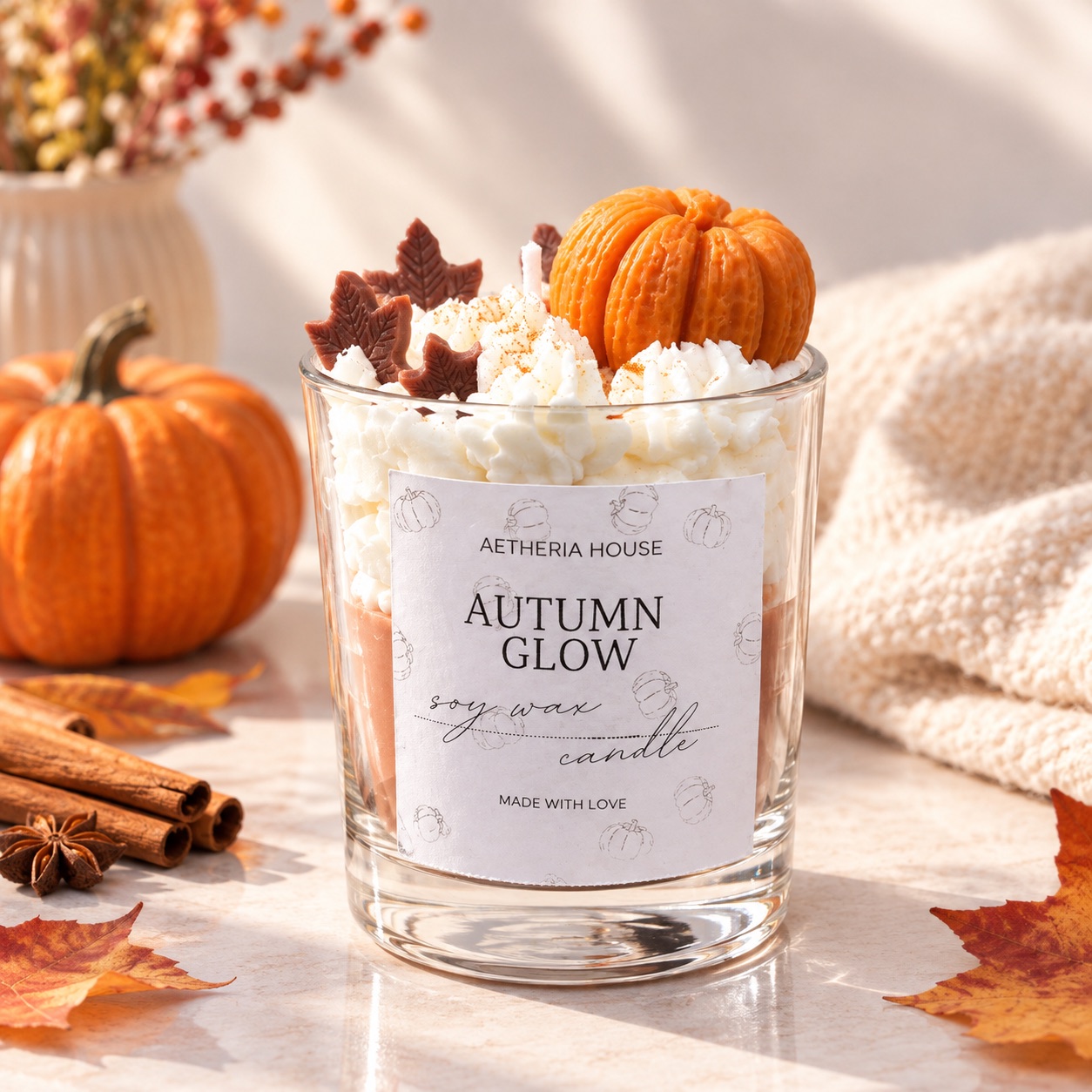 Autumn Glow Desszert szójagyertya 1