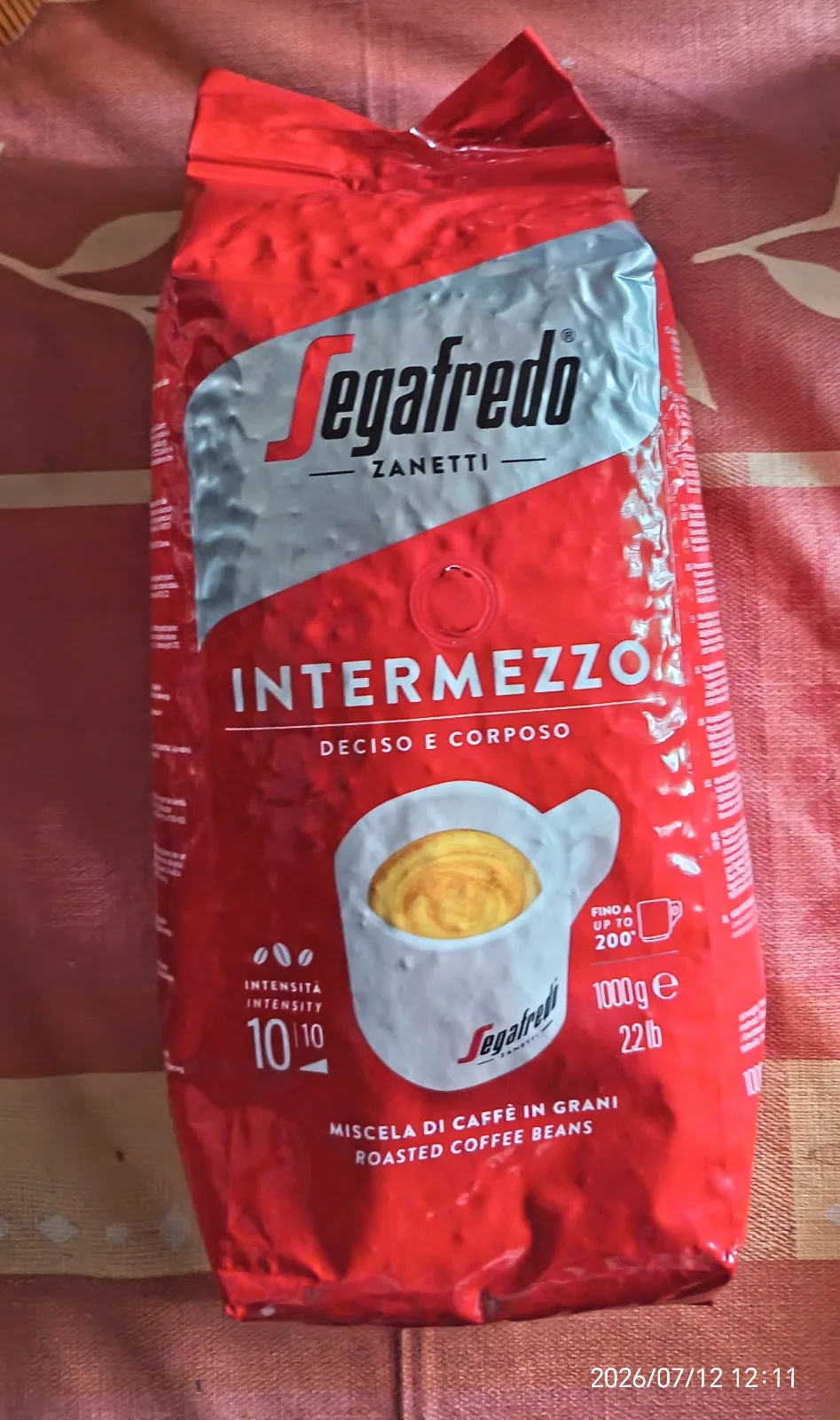 Segafredo Intermezzo szemes kávé 1