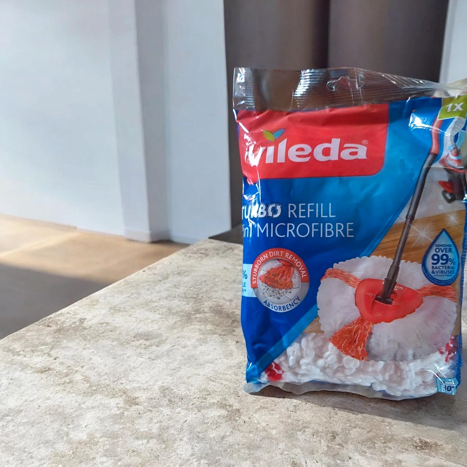 Új , 2 db. -os vileda turbo 2in1 mikroszálas felmosó utántöltő 1