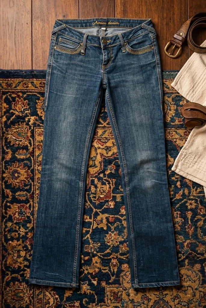 Amisu denim sötétkék farmernadrág 1