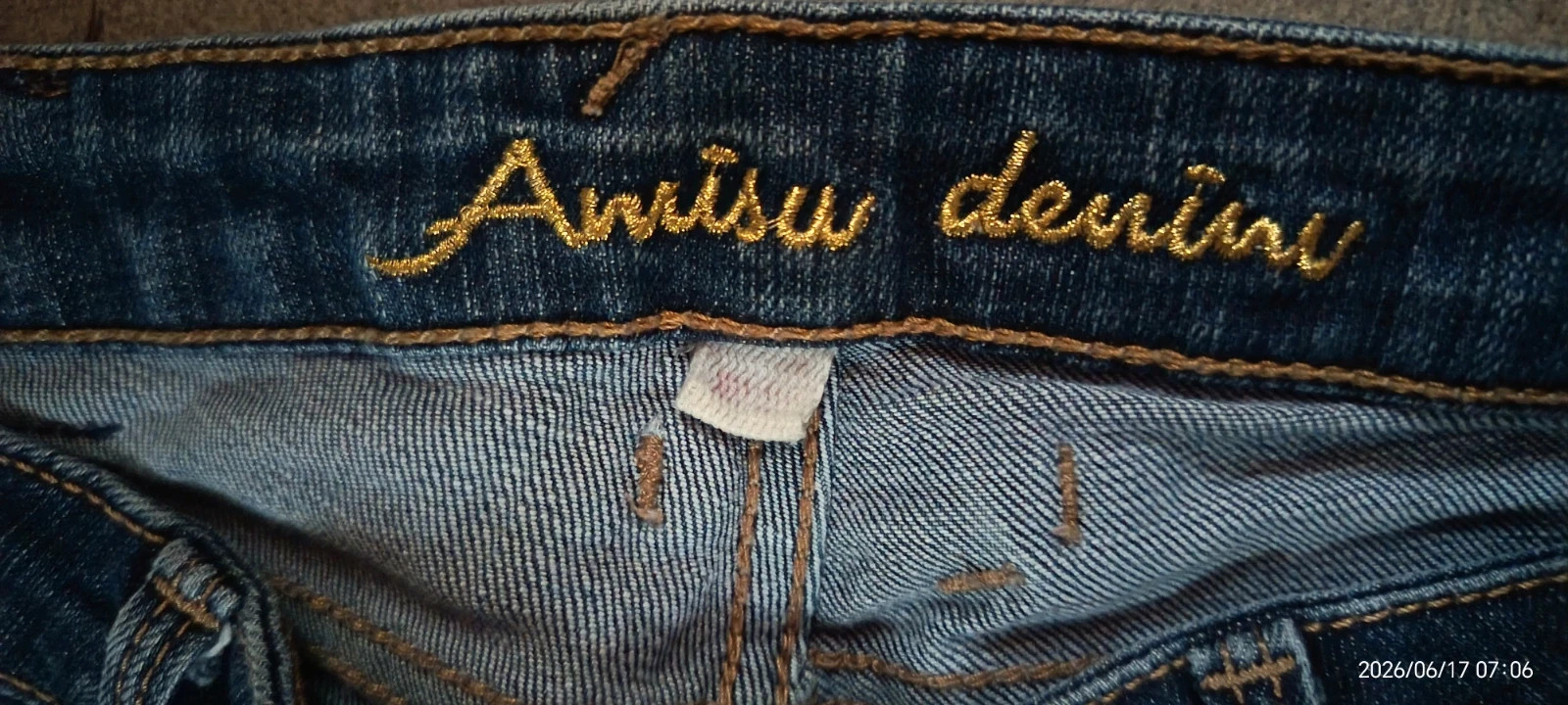 Amisu denim sötétkék farmernadrág 3
