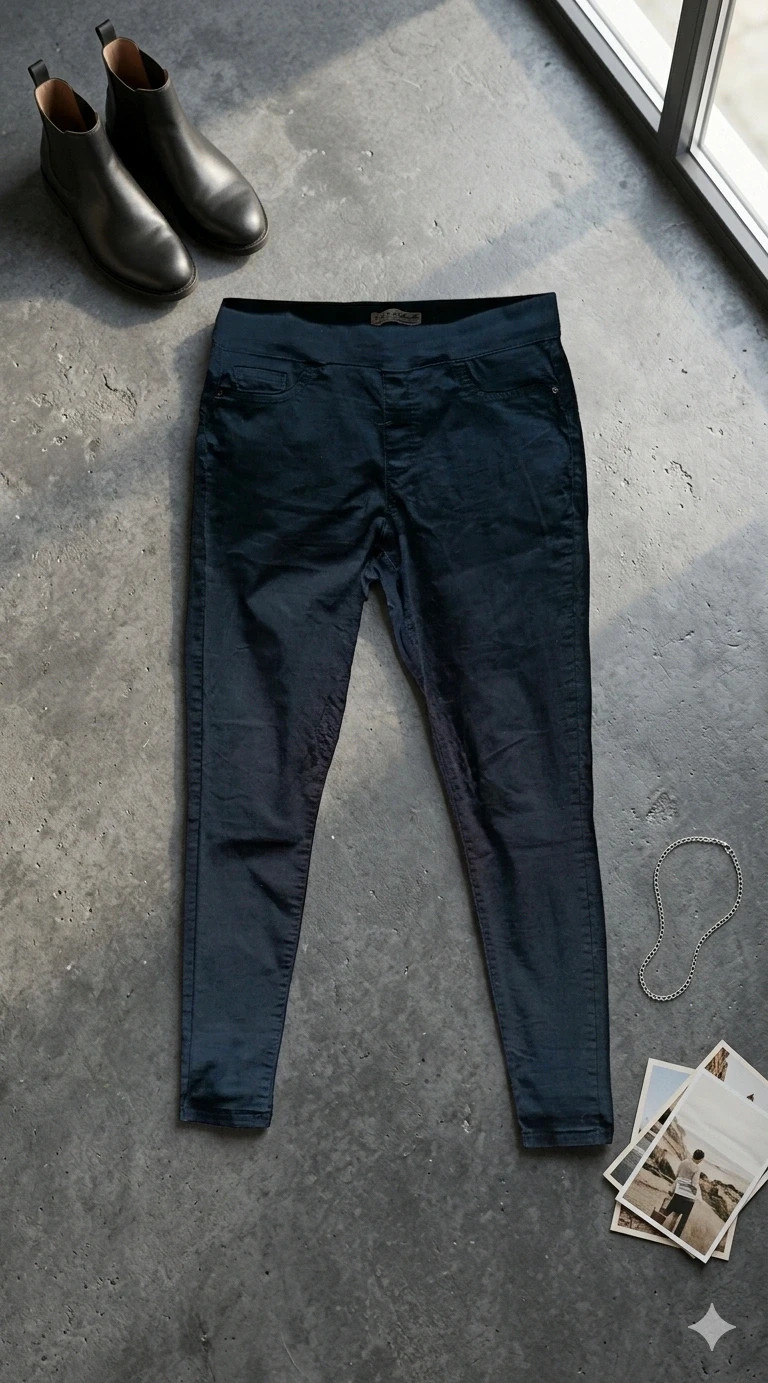 Denim Co. fekete skinny farmer 1