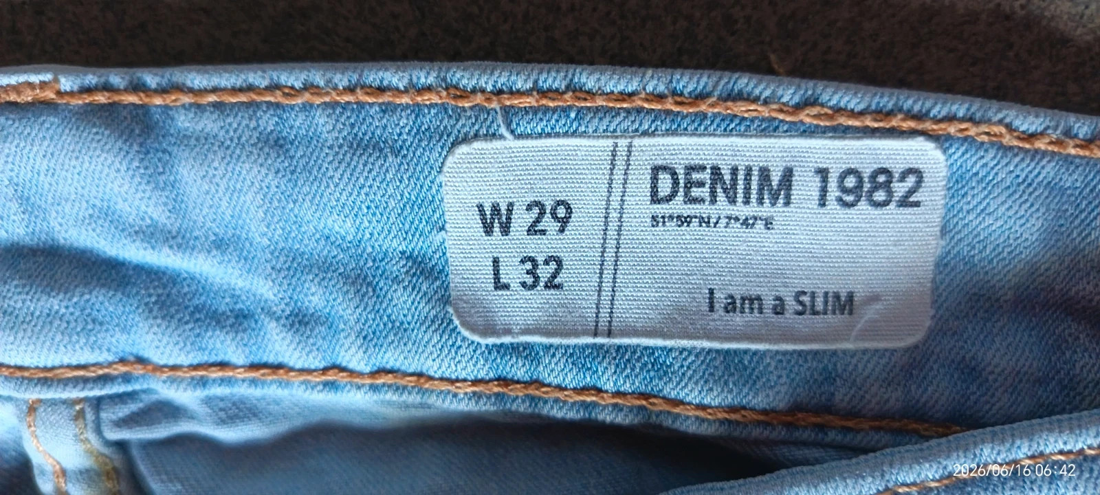 Denim 1982 Világoskék Slim-Fit Farmer 3