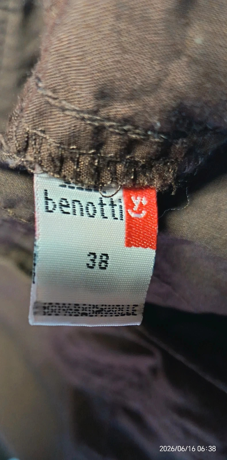 Gina Benotti sötétbarna pamut cargo nadrág 3